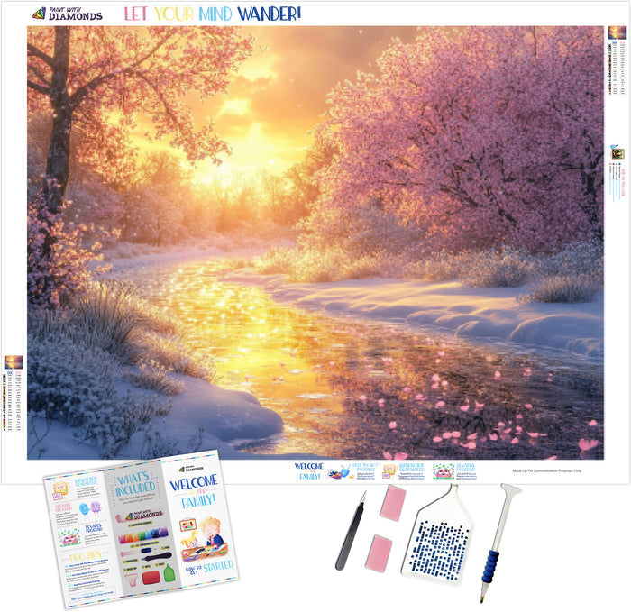 Serene Landscape With Melting Snow