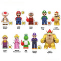Set of 10 (Super Mario Bros) - Custom Building Blocks Mini Figures Compatible with Brick Building System