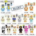Set of 16 (Bluey) - Custom Building Blocks Mini Figures Compatible with Brick Building System