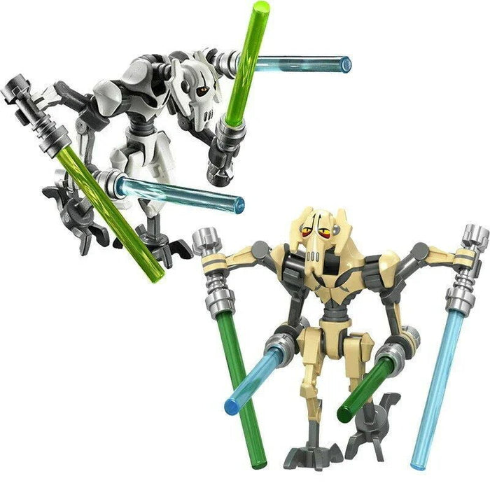 Set of 2 - General Grievous (Star Wars) - Custom Building Blocks Mini Figures Compatible with Brick Building System