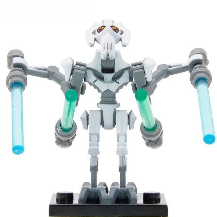 Set of 2 - General Grievous (Star Wars) - Custom Building Blocks Mini Figures Compatible with Brick Building System