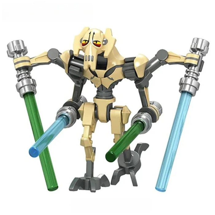 Set of 2 - General Grievous (Star Wars) - Custom Building Blocks Mini Figures Compatible with Brick Building System