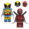 Set of 2 - Zombie Deadpool & Wolverine (Marvel Deadpool & Wolverine) - Custom Building Blocks Mini Figures Compatible with Brick Building System