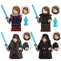 Set of 4 - Anakin Skywalker (Star Wars) - Custom Building Blocks Mini Figures Compatible with Brick Building System