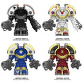Set of 4 - Saturnine Terminator Big Figures (Warhammer 40,000) - Custom Building Blocks Mini Figures Compatible with Brick Building System