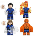 Set of 4 (Marvel Fantastic Four) - Custom Building Blocks Mini Figures Compatible with Brick Building System