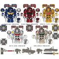 Set of 5 - Terminator Big Figures (Warhammer 40,000) - Custom Building Blocks Mini Figures Compatible with Brick Building System