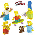 Set of 5 (The Simpsons) - Custom Building Blocks Mini Figures Compatible with Brick Building System