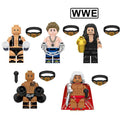Set of 5 (WWE) - Custom Building Blocks Mini Figures Compatible with Brick Building System