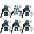 Set of 6 - Shadow Stormtrooper (Star Wars) - Custom Building Blocks Mini Figures Compatible with Brick Building System
