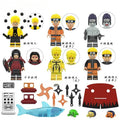 Set of 6 (Naruto) - Custom Building Blocks Mini Figures Compatible with Brick Building System
