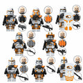 Set of 8 - 212th Battalion Clone Troopers (Star Wars) - Custom Building Blocks Mini Figures Compatible with Brick Building System