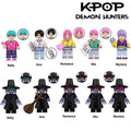 Set of 8 - Saja Boys (K-POP Demon Hunters) - Custom Building Blocks Mini Figures Compatible with Brick Building System