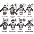 Set of 8 - Wolfpack Clone Troopers (Star Wars) - Custom Building Blocks Mini Figures Compatible with Brick Building System