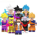 Set of 8 (Dragon Ball Z) - Custom Building Blocks Mini Figures Compatible with Brick Building System