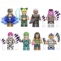 Set of 8 (Jojo's Bizarre Adventure) - Custom Building Blocks Mini Figures Compatible with Brick Building System