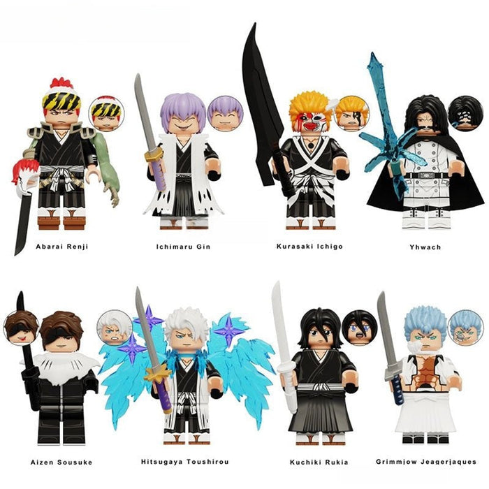 Set of 8 Season 6 (Naruto) - Custom Building Blocks Mini Figures Compatible with Brick Building System