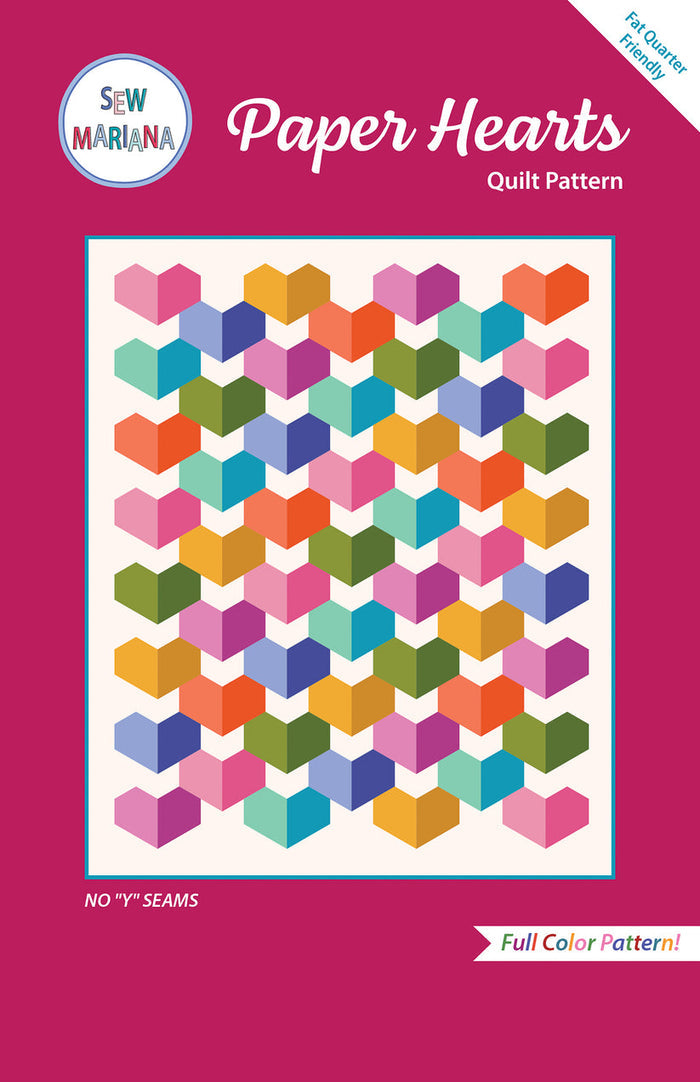 Sew Mariana - Paper Hearts Quilt Pattern