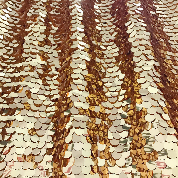 Shiny Mango Gold Sequins Backdrop