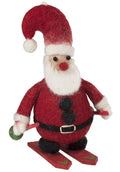 Skiing Santa Felt Ornament - Wild Woolies (H) - TheHomeToGo