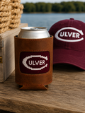 Smathers & Branson Leather Needlepoint Culver Can Cooler