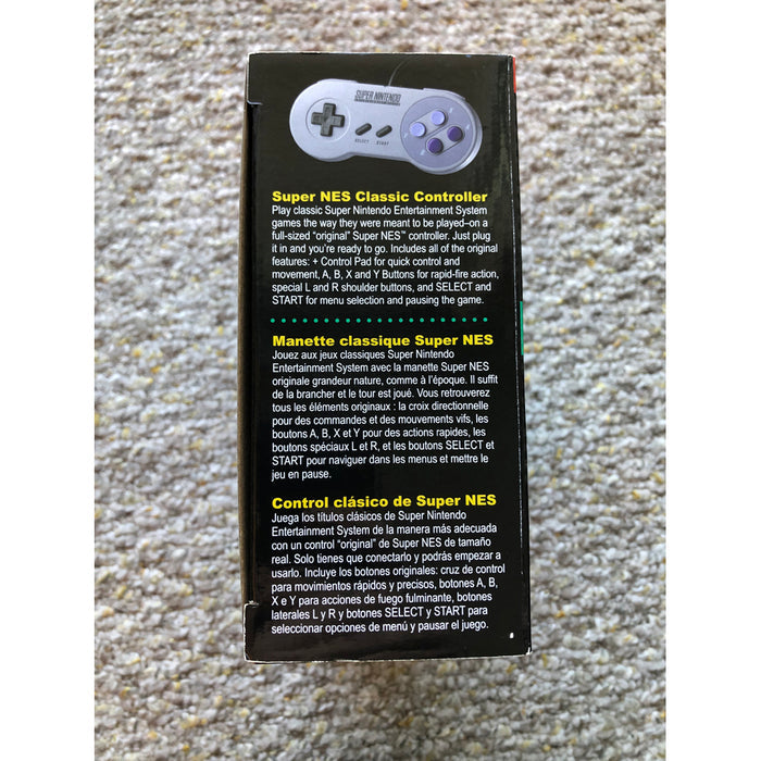 SNES Mini Classic Edition System With Box 2 Controllers AUTHENTIC Missing HDMI Cable Only