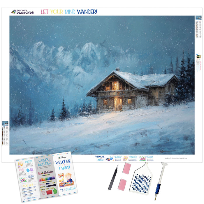 Snowfall Over The Chalet - Product Mockup 1
