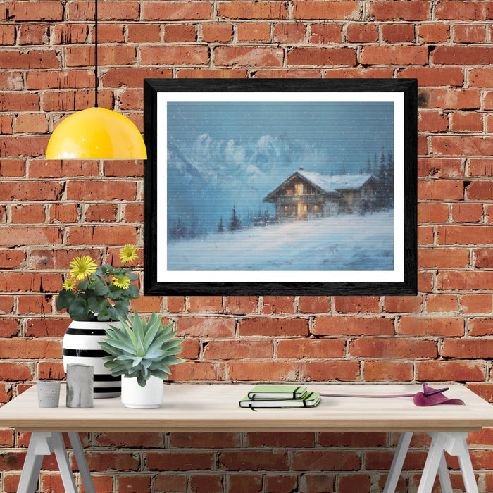 Snowfall Over The Chalet - Product Mockup 4