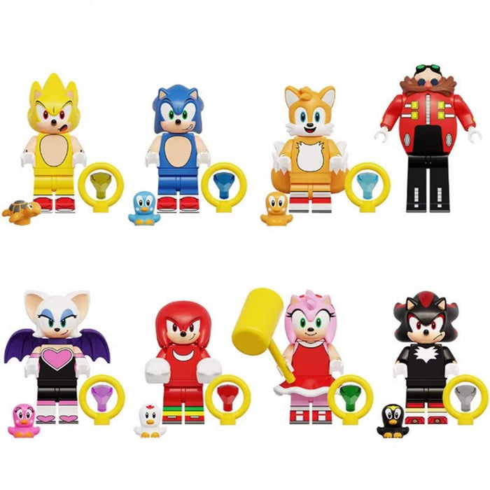 Sonic (Sonic the Hedgehog) - Custom Building Blocks Mini Figures Compatible with Brick Building System