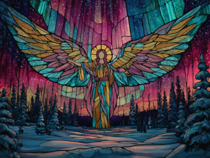 Stained Glass Angel - Product Mockup 2