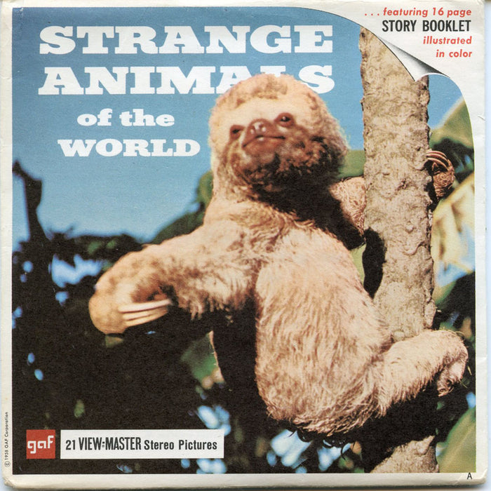 Strange Animals of the World-B615-G1A-Vintage Classic View-Master-1960's Views
