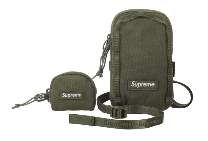 Olive Supreme Camera Bag + Mini Pouch from SS25, brand new