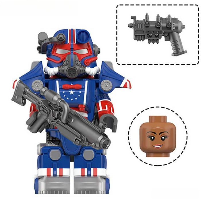 T-45 Power Armor 5-3 (Fallout) - Custom Building Blocks Mini Figures Compatible with Brick Building System