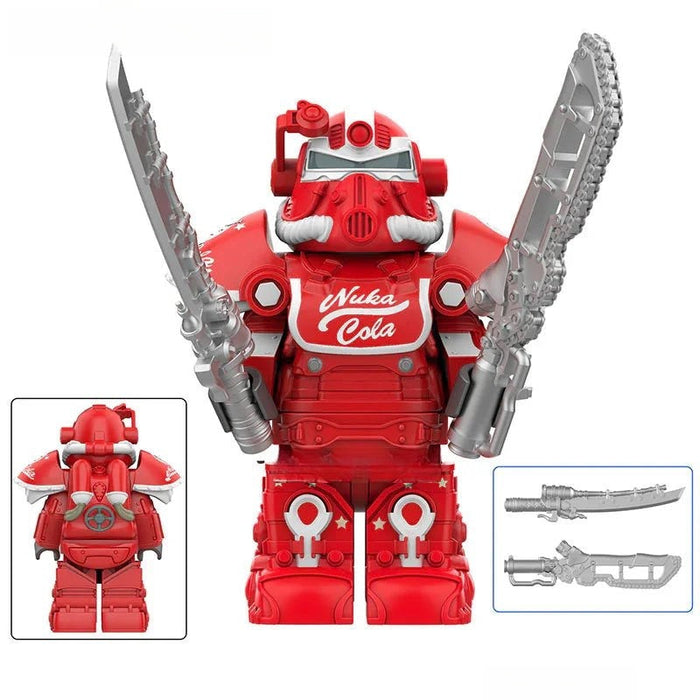 T-51 Power Armor 4-4 (Fallout) - Custom Building Blocks Mini Figures Compatible with Brick Building System