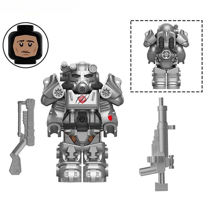 T60 Power Armor 2-1 (Fallout) - Custom Building Blocks Mini Figures Compatible with Brick Building System