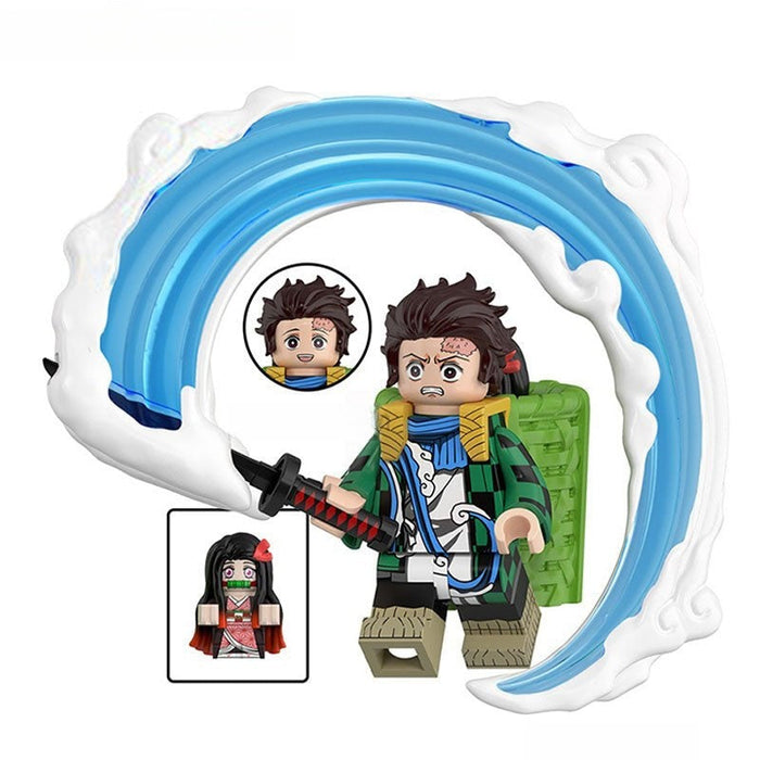 Tanjiro Kamado #3  (Demon Slayer) - Custom Building Blocks Mini Figures Compatible with Brick Building System