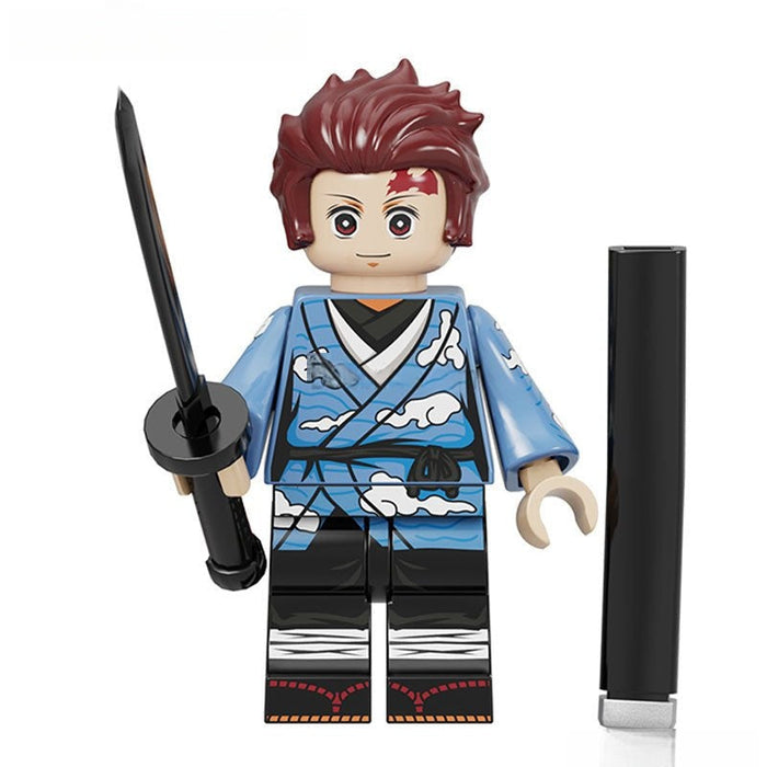 Tanjiro Kamado #4 (Demon Slayer) - Custom Building Blocks Mini Figures Compatible with Brick Building System