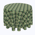 Tartan Plaid With Leopard Spots Rounds