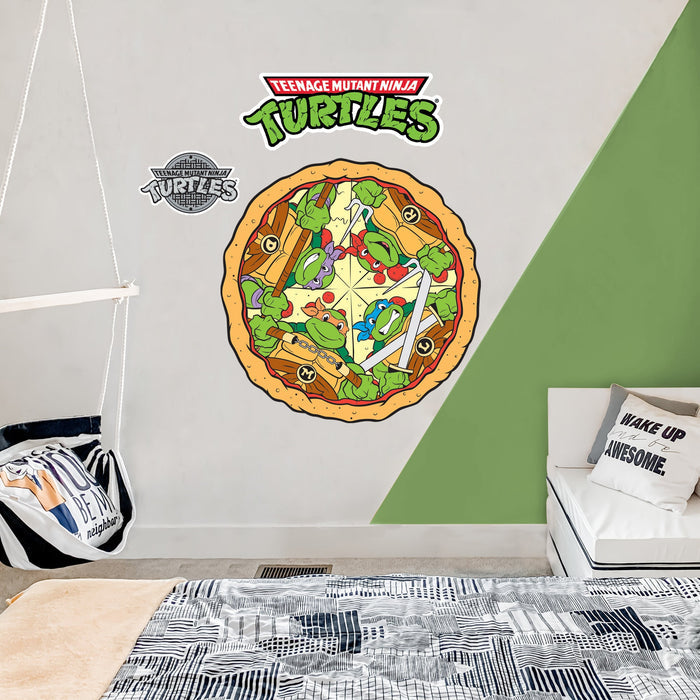 Teenage Mutant Ninja Turtles - RealBig Pizza Icon Collection - Official Nickelodeon - Reusable Vinyl Wall Decals