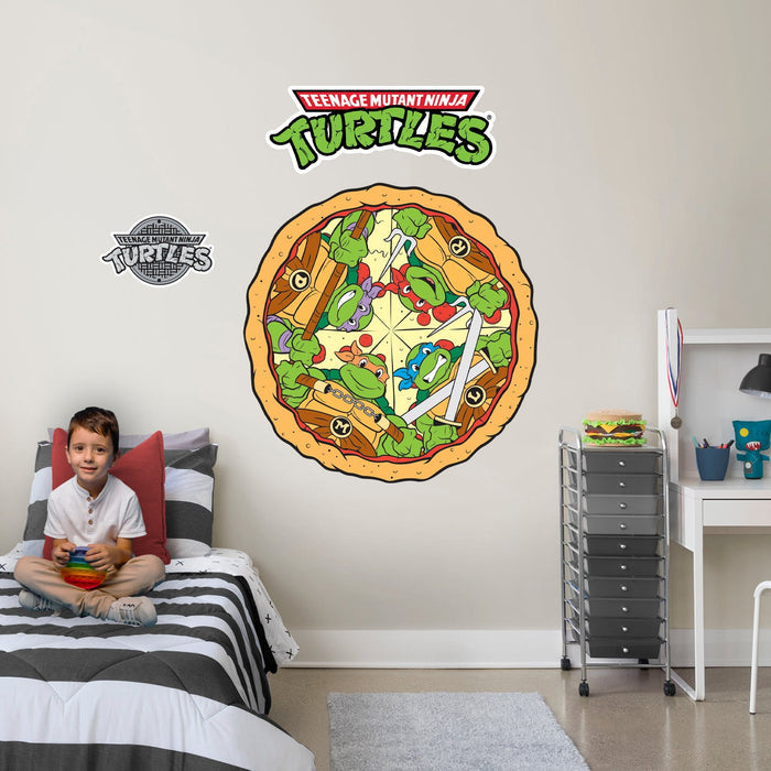 Teenage Mutant Ninja Turtles - RealBig Pizza Icon Collection - Official Nickelodeon - Reusable Vinyl Wall Decals