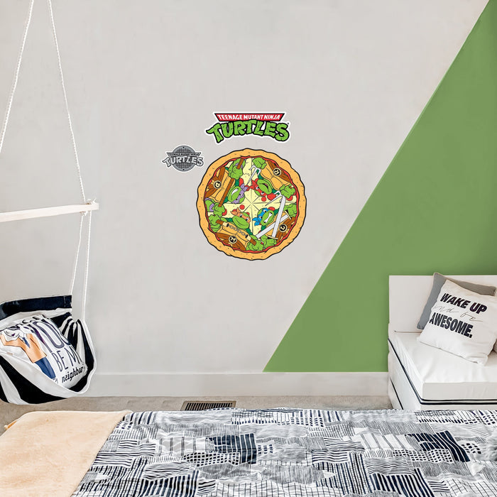 Teenage Mutant Ninja Turtles - RealBig Pizza Icon Collection - Official Nickelodeon - Reusable Vinyl Wall Decals