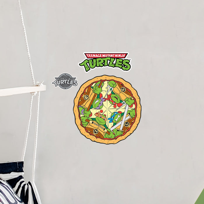 Teenage Mutant Ninja Turtles - RealBig Pizza Icon Collection - Official Nickelodeon - Reusable Vinyl Wall Decals