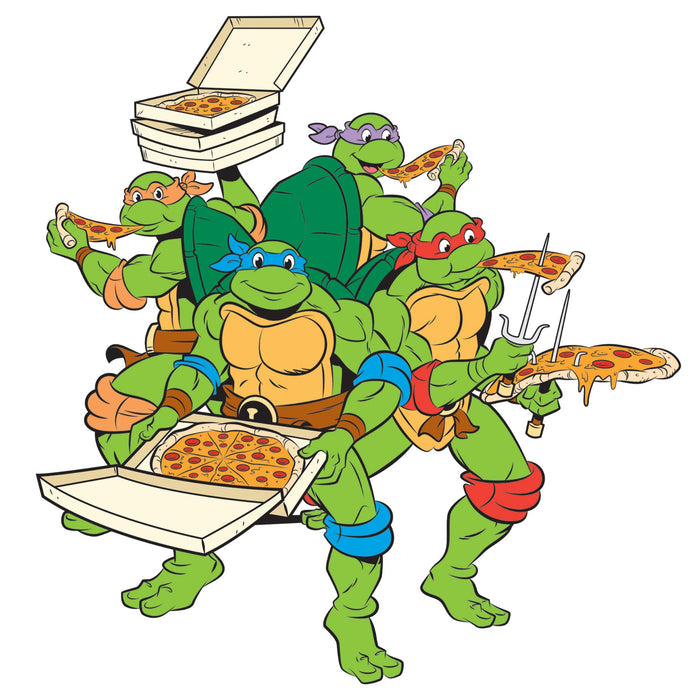 Teenage Mutant Ninja Turtles - RealBig Pizza Party Collection - Official Nickelodeon - Reusable Vinyl Wall Decals