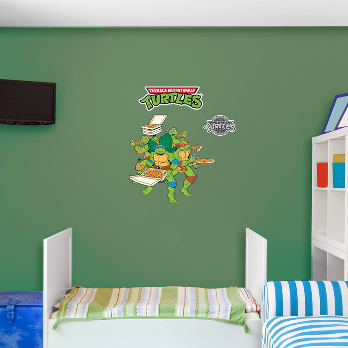 Teenage Mutant Ninja Turtles - RealBig Pizza Party Collection - Official Nickelodeon - Reusable Vinyl Wall Decals