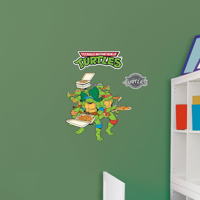 Teenage Mutant Ninja Turtles - RealBig Pizza Party Collection - Official Nickelodeon - Reusable Vinyl Wall Decals