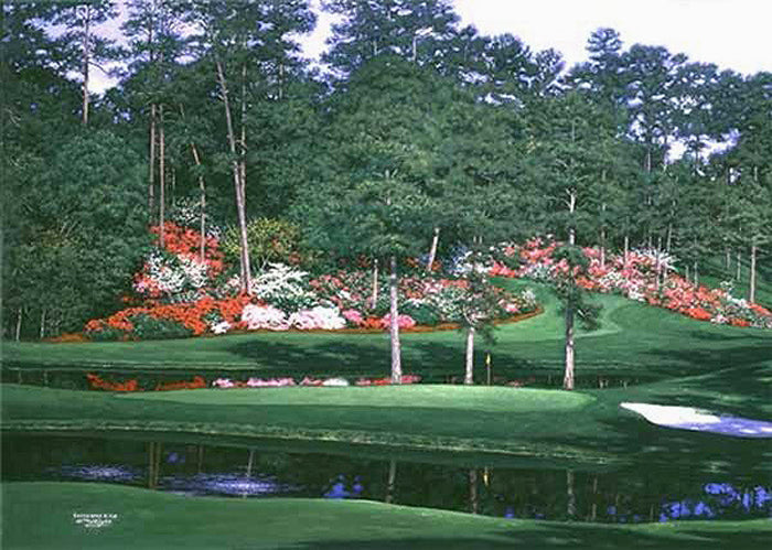 The 15th at Augusta by Larry Dyke