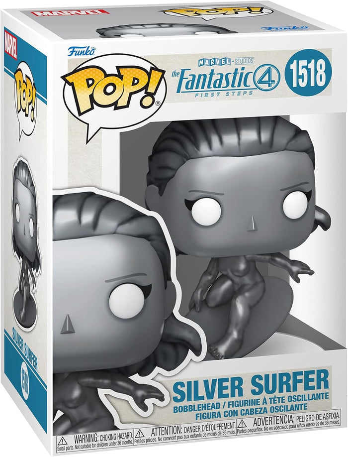The Fantastic Four: First Steps Silver Surfer Funko Pop! Vinyl Figure #1518 with Funko Protector