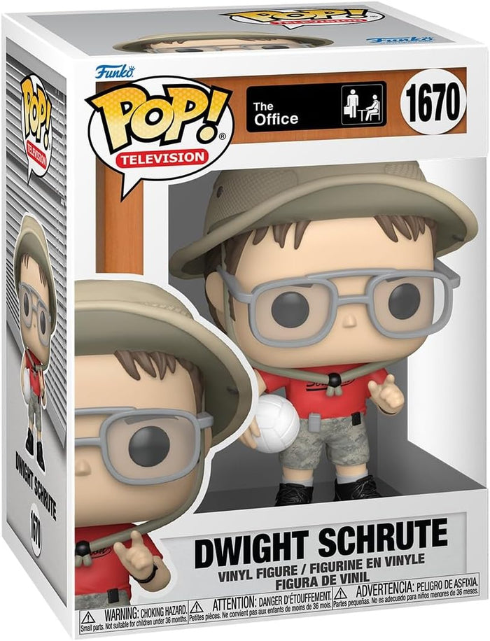 The Office Dwight Schrute with Volleyball Funko Pop! Vinyl Figure #1670 with Funko Protector