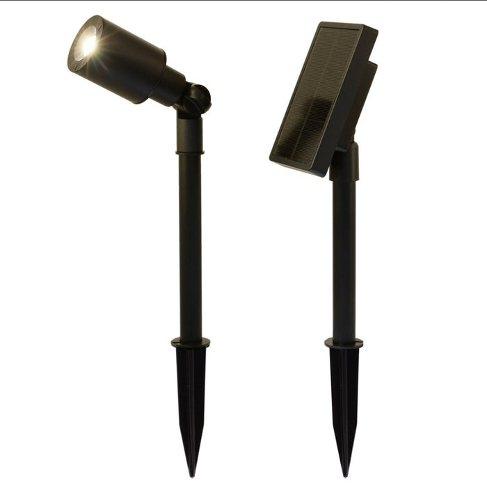 Tommy Bahama LED Solar Spot Light – Smart Focus, 2-Pack