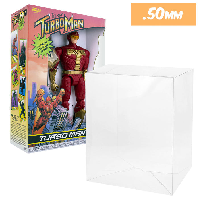 turbo man turbo-man best funko pop protectors thick strong uv scratch flat top stack vinyl display geek plastic shield vaulted eco armor fits collect protect display case kollector protector